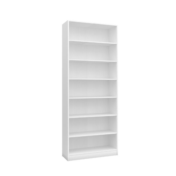 ชั้นวางของทึบ 7 ชั้น WISDOM DESIGN FURNITURE รุ่น BK-81A 80 ซม. สีขาว_0